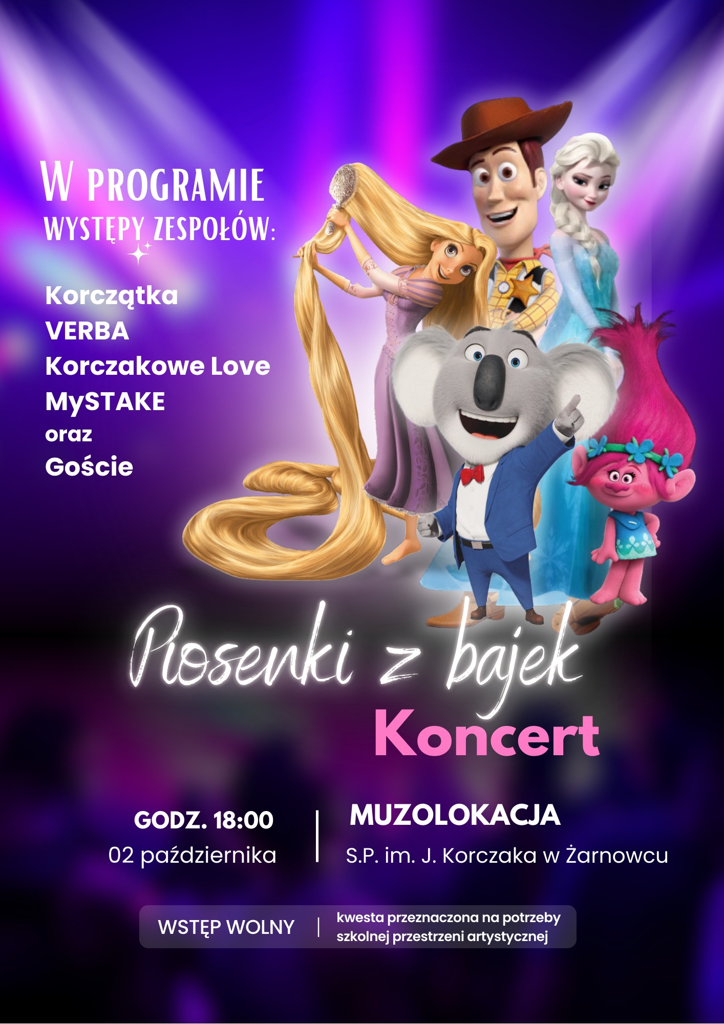 🎶✨ 𝐊𝐨𝐧𝐜𝐞𝐫𝐭 𝐁𝐚𝐣𝐤𝐨𝐰𝐲 𝐰 𝐧𝐚𝐬𝐳𝐞𝐣 𝐬𝐳𝐤𝐨𝐥𝐞!✨🎶