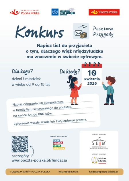 Konkurs literacki „Pocztowe Przygody''