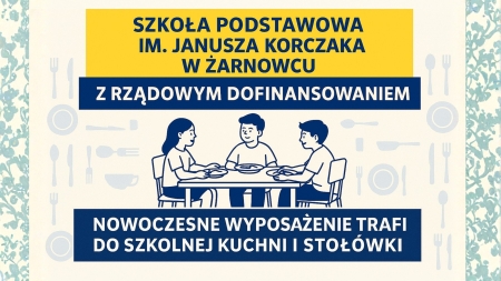 Nowoczesne wyposażenie trafi do szkolnej kuchni i stołówki 🍽